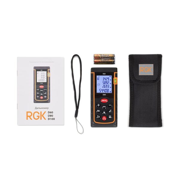Лазерный дальномер RGK D80 — изображение 2