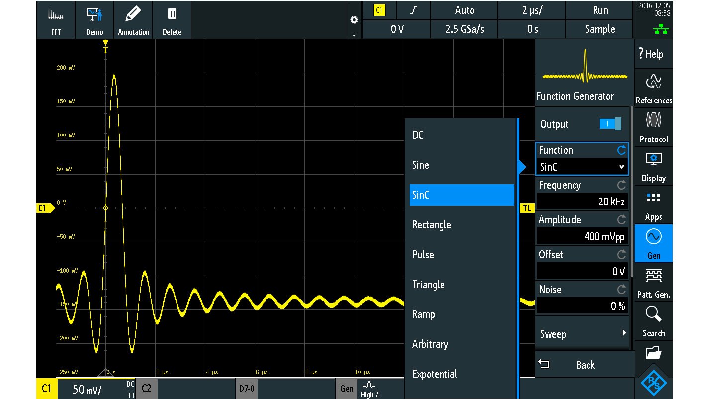 Генератор сигналов произвольной формы и тестовых последовательностей Rohde  Schwarz RTM-B6