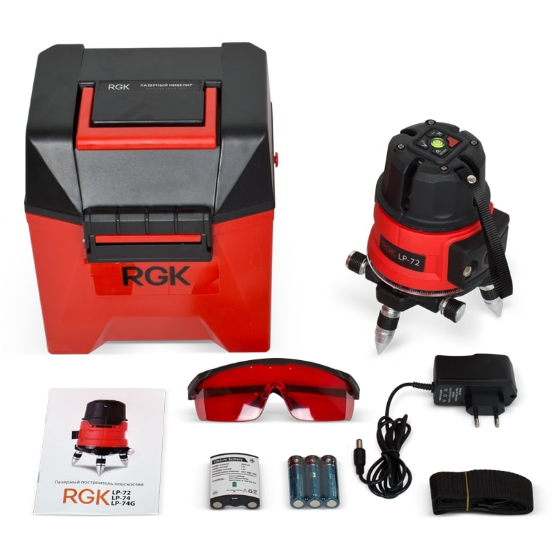 Лазерный уровень RGK LP-72 + штатив RGK LET-170 — изображение 7