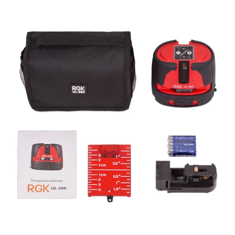 Комплект: лазерный уровень RGK UL-360 + штатив RGK F170 — изображение 3