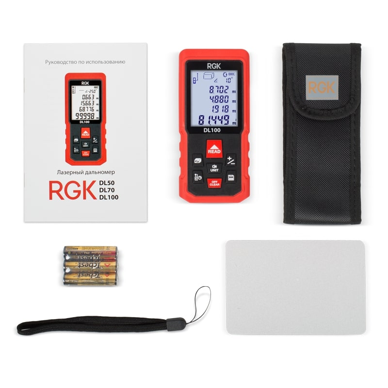 Лазерный дальномер RGK DL100 — изображение 2