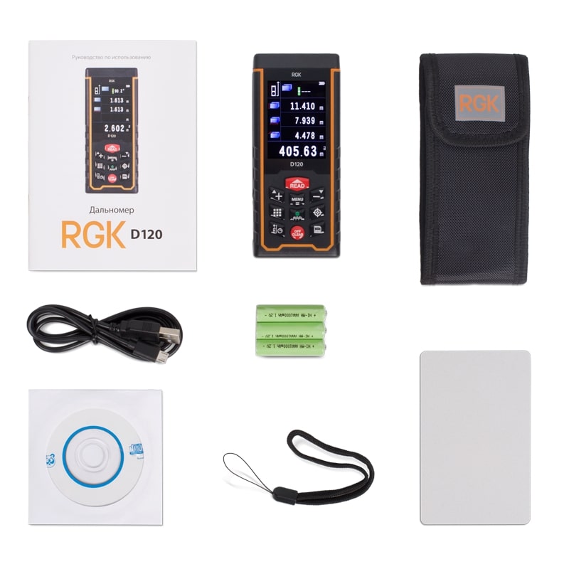 Лазерный дальномер с видоискателем RGK D120 — изображение 4