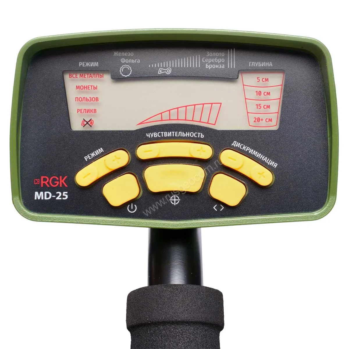 Комплект: металлоискатель RGK MD-25 + пинпоинтер RGK MD-5 — изображение 7