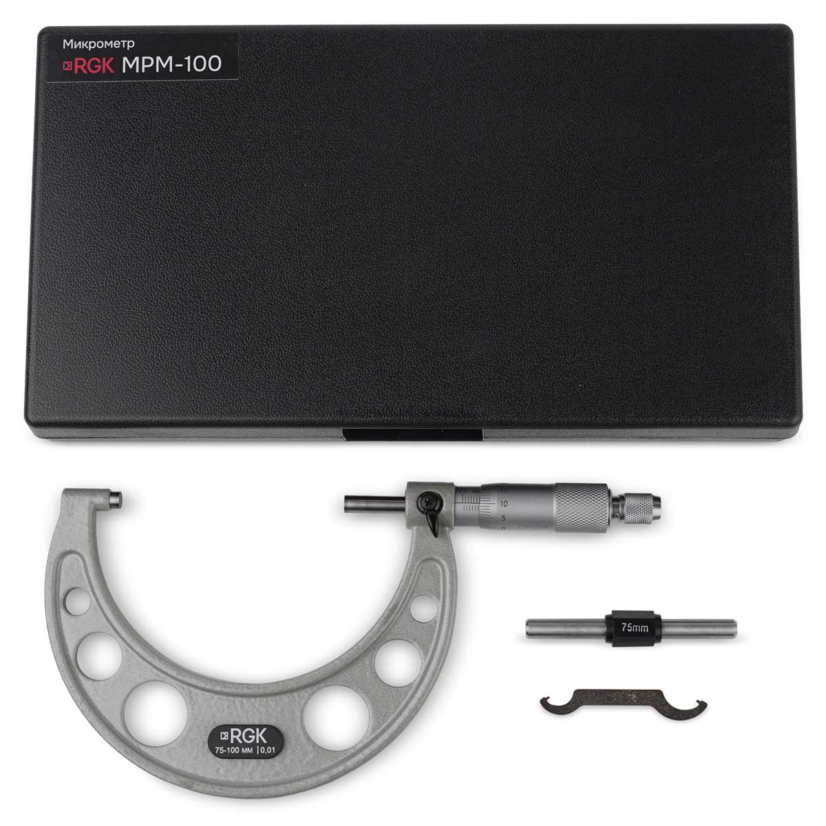 Микрометр RGK MPM-100 с поверкой — изображение 5