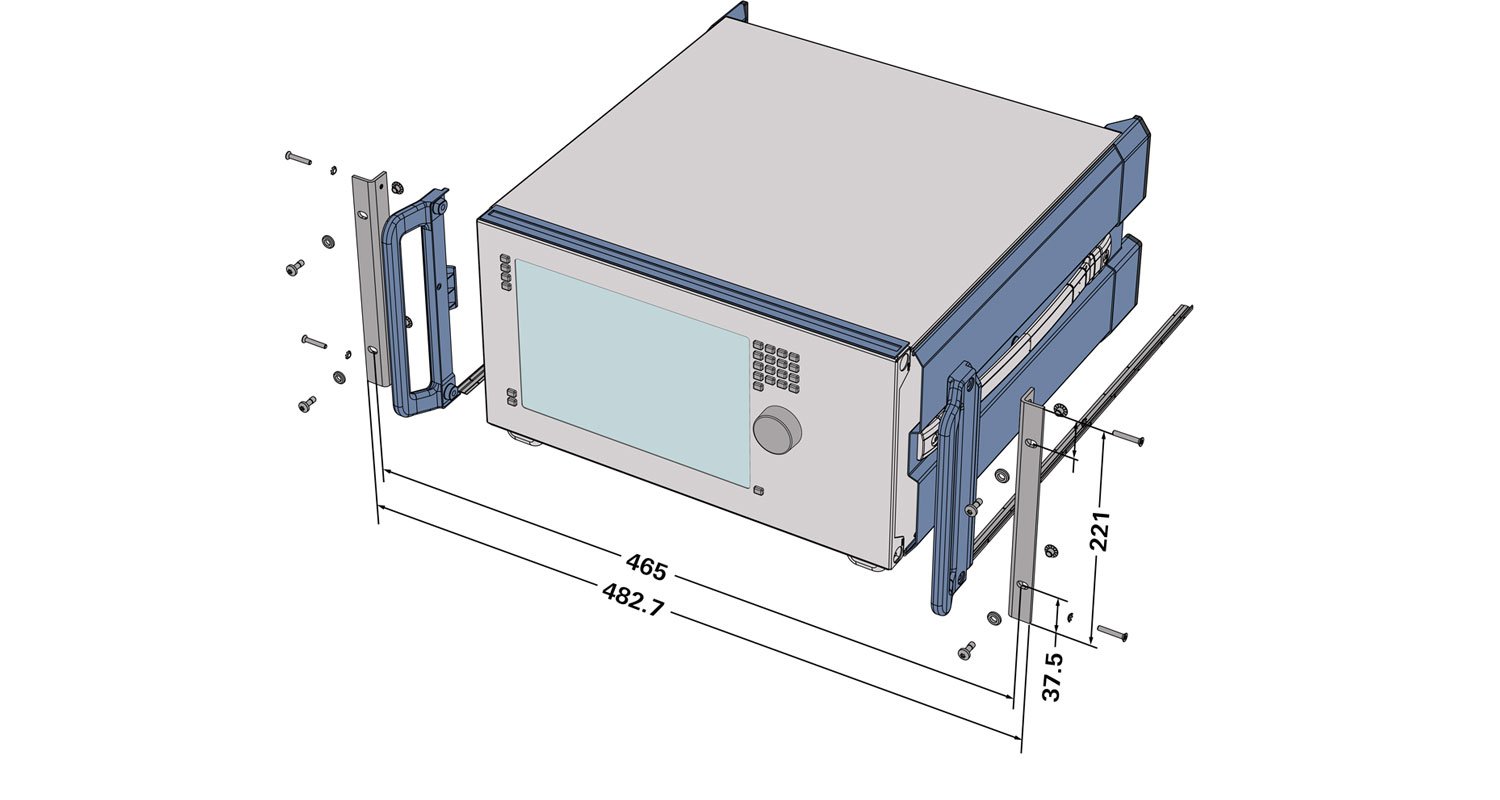 Комплект принадлежностей для установки в 19-дюймовую измерительную стойку RohdeSchwarz ZZA...
