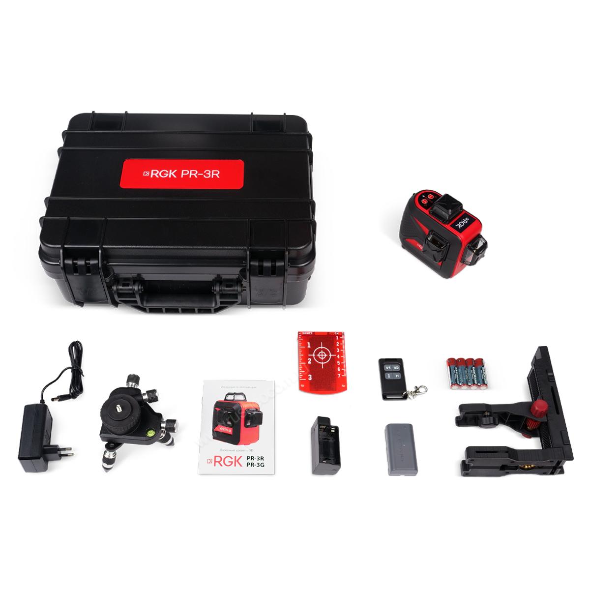 Комплект: лазерный уровень RGK PR-3R + штатив — изображение 11