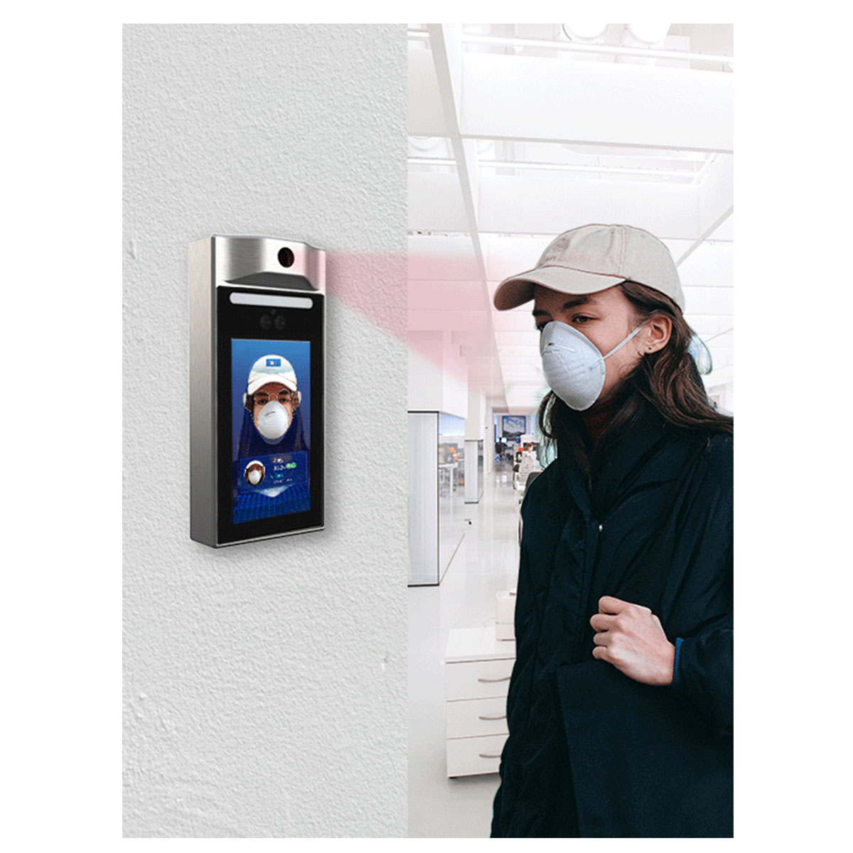 Терминал доступа с распознаванием лиц и тепловизором CEM AI-321 — изображение 3