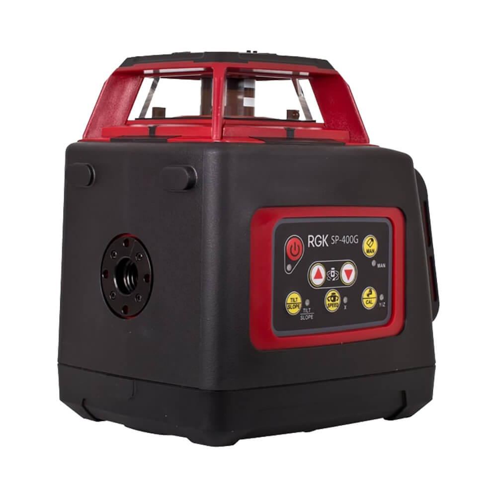 Комплект: ротационный нивелир RGK SP-400G + штатив RGK SH-170 рейка RGK LR-2 — изображение 2