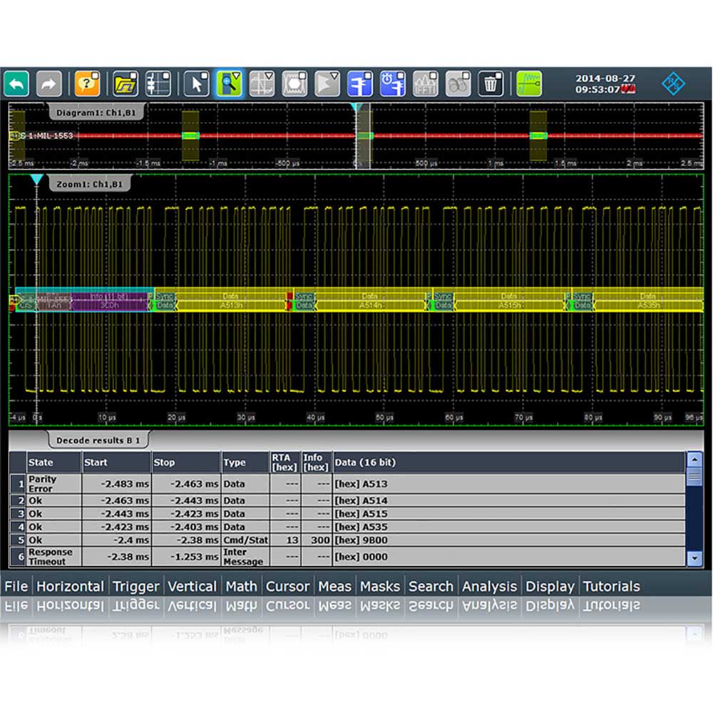 Опция синхронизации и декодирования последовательных данных MIL-STD-1553 Rohde  Schwarz RTE-K6 — изображение 2