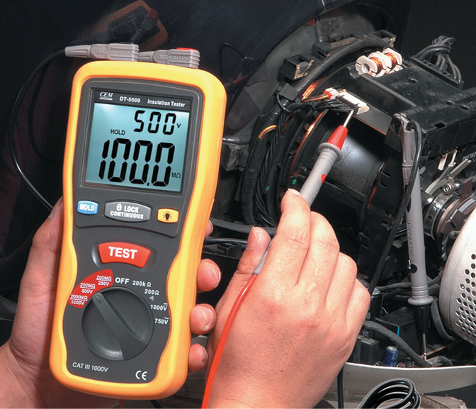 Мегаомметр CEM DT-5500 — изображение 4