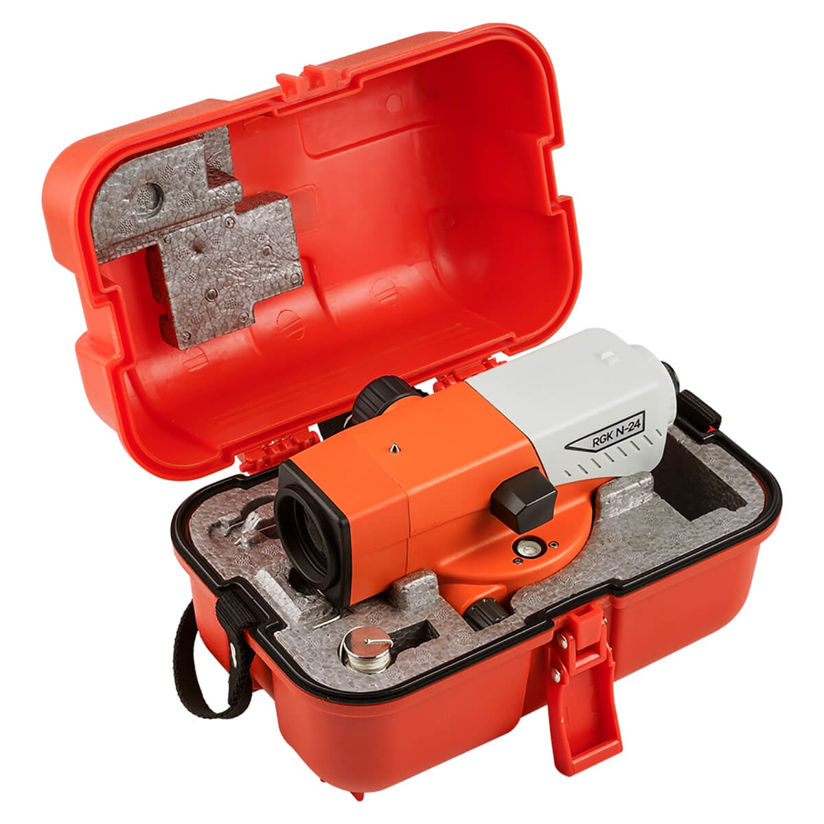 Комплект оптический нивелир RGK N-24 с поверкой + штатив S6-N + рейка AMO S3 — изображение 6