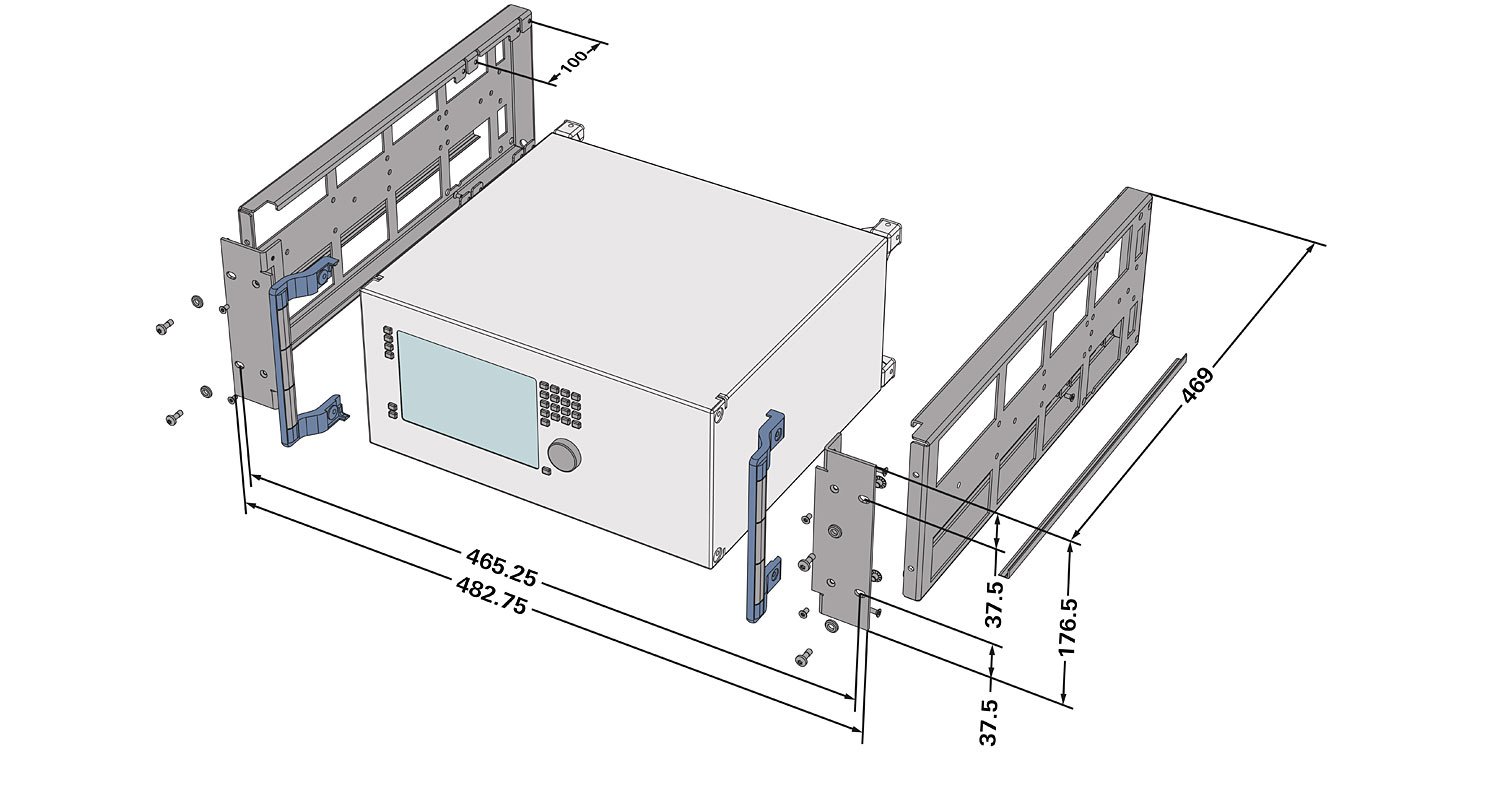 Комплект для монтажа в 19-дюймовую стойку RohdeSchwarz ZZA-478 для анализаторов спектра и ...