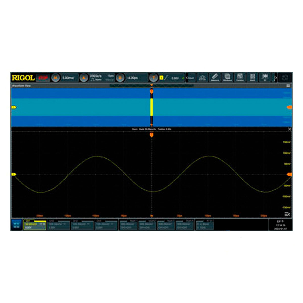 Опция увеличения глубины записи до 2000 М точек DS70000-RL-20