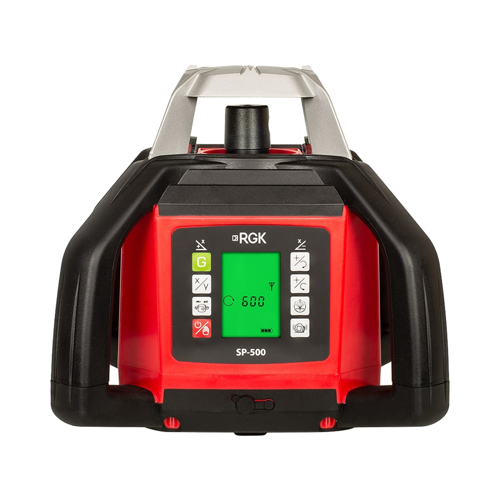 Комплект: ротационный нивелир RGK SP-500 + штатив RGK SH-170 рейка RGK LR-2 — изображение 2