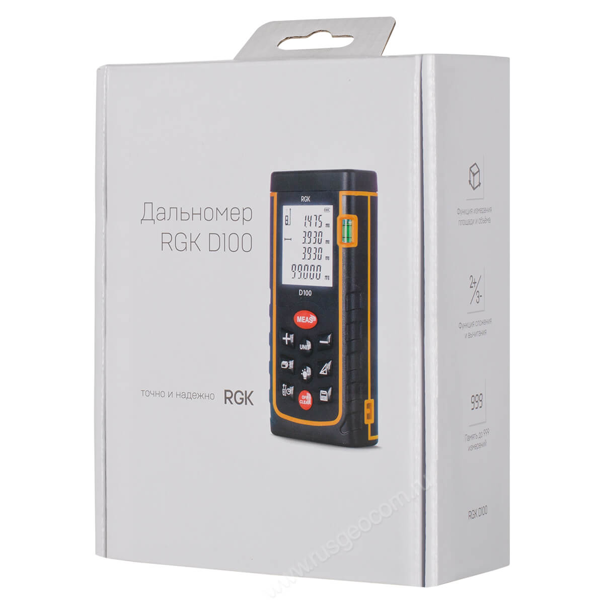Лазерный дальномер RGK D100 (с поверкой) — изображение 6