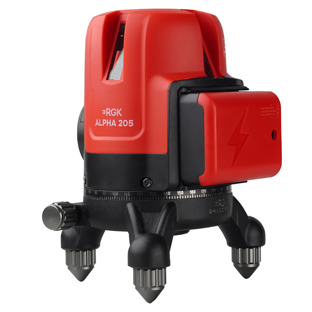 Лазерный уровень RGK ALPHA 205 с зелёным лучом — изображение 5