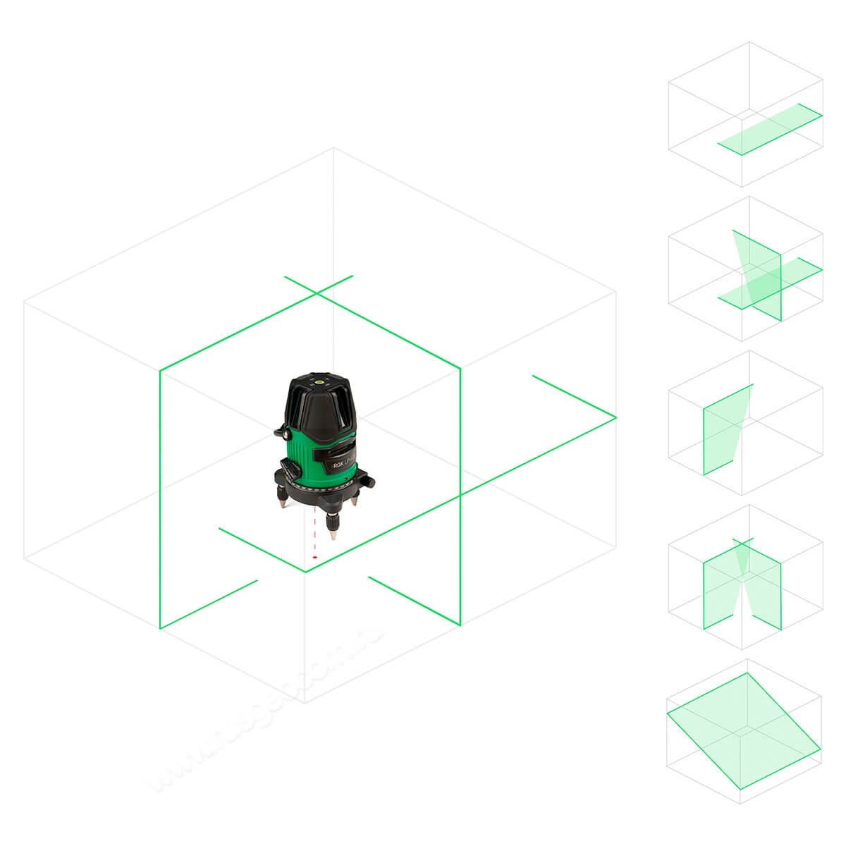 Лазерный уровень RGK LP-62G с калибровкой — изображение 2