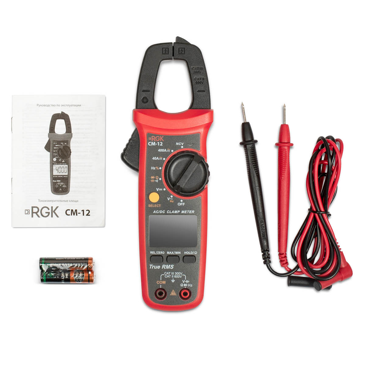 Токовые клещи RGK CM-12 — изображение 2