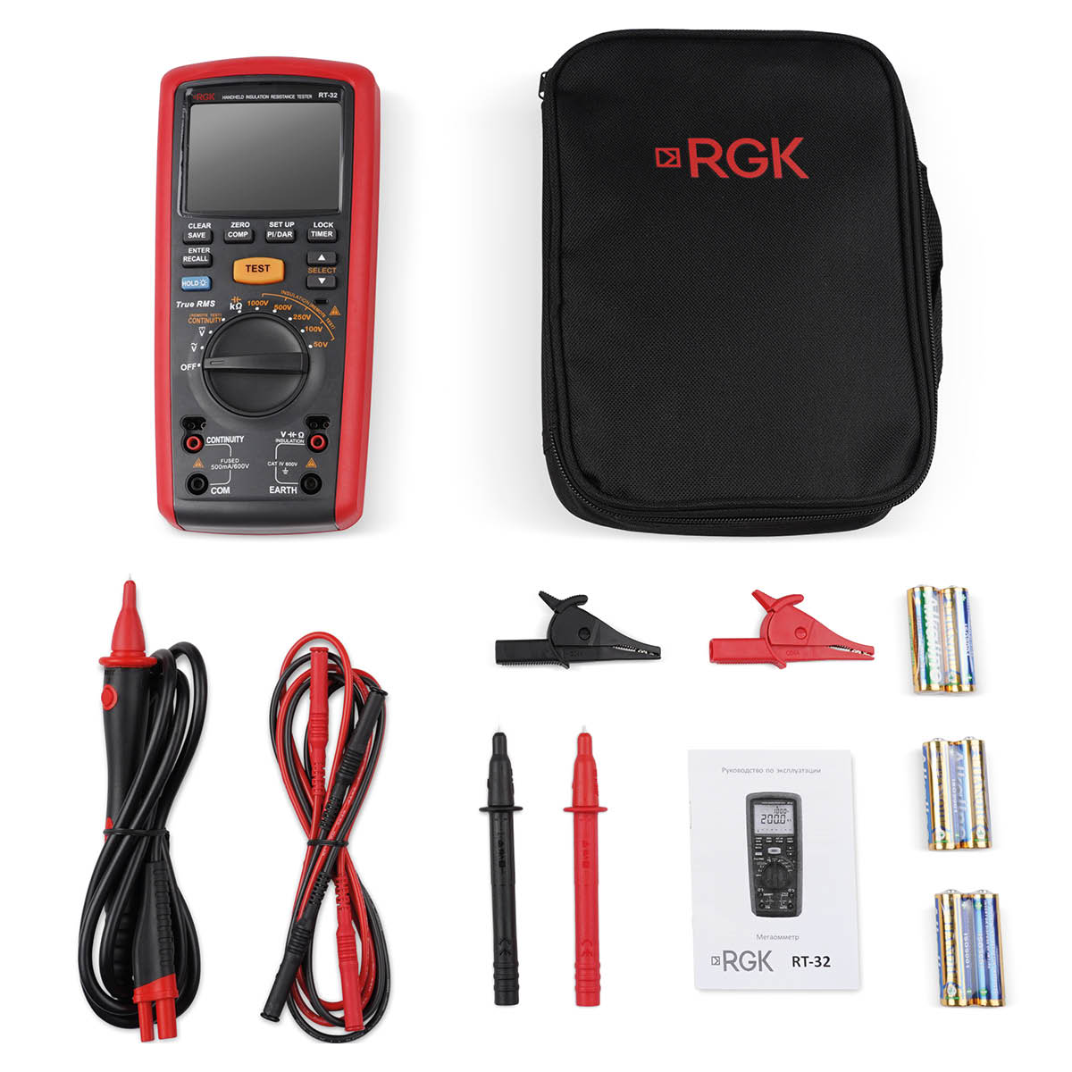 Цифровой мегаомметр RGK RT-32 — изображение 2