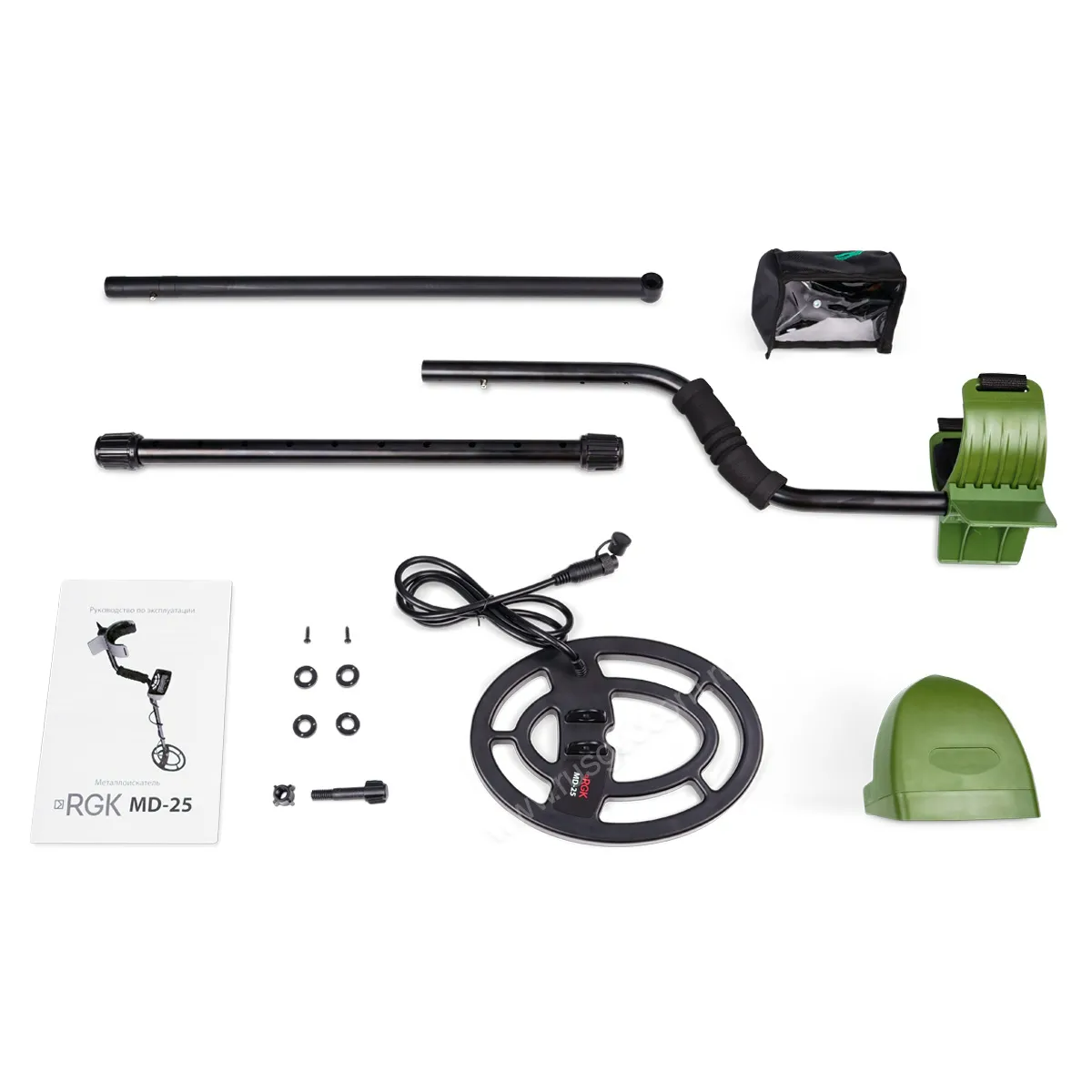 Комплект: металлоискатель RGK MD-25 + пинпоинтер RGK MD-5 — изображение 3