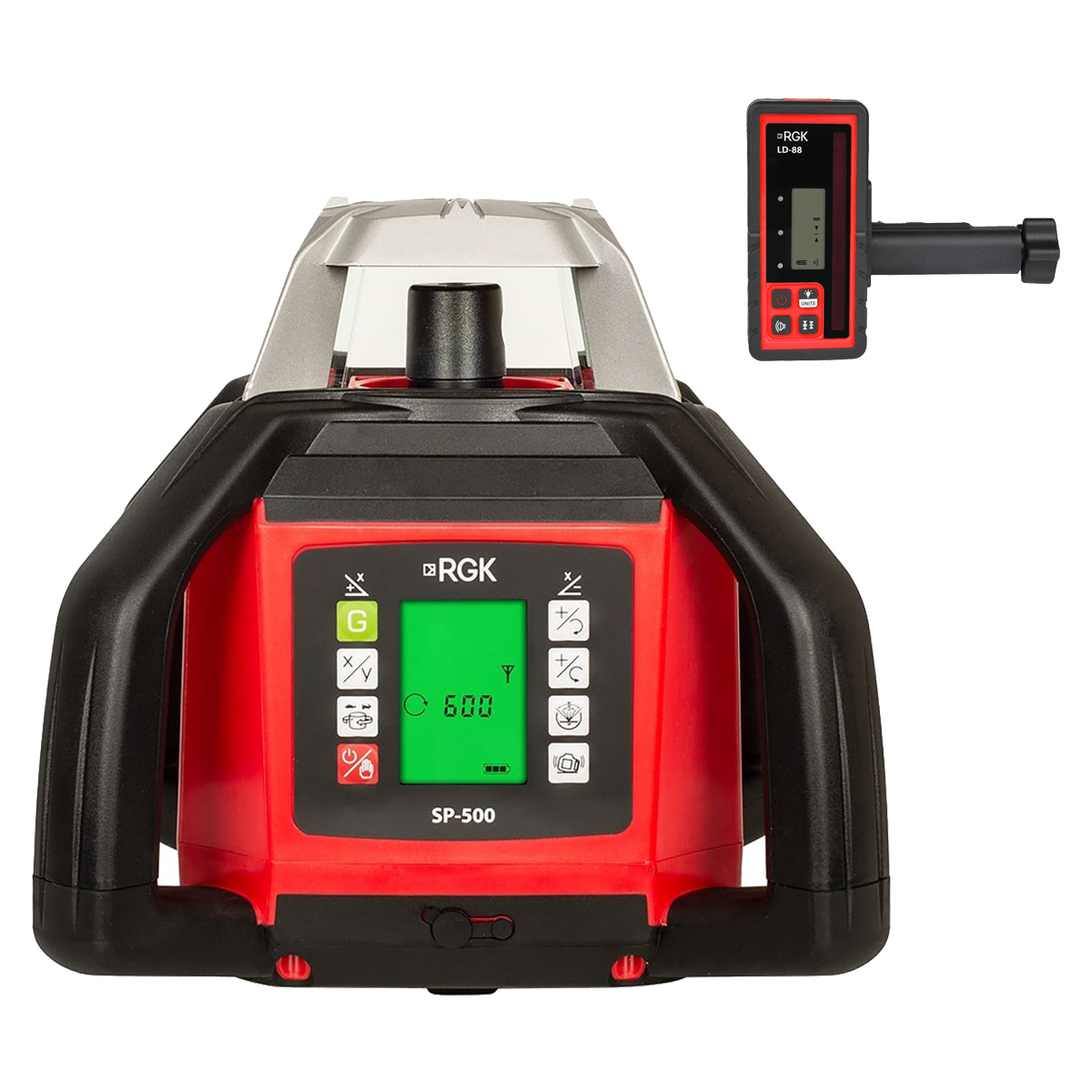 Комплект: ротационный нивелир RGK SP-500 с калибровкой + миллиметровый приёмник излучения ...