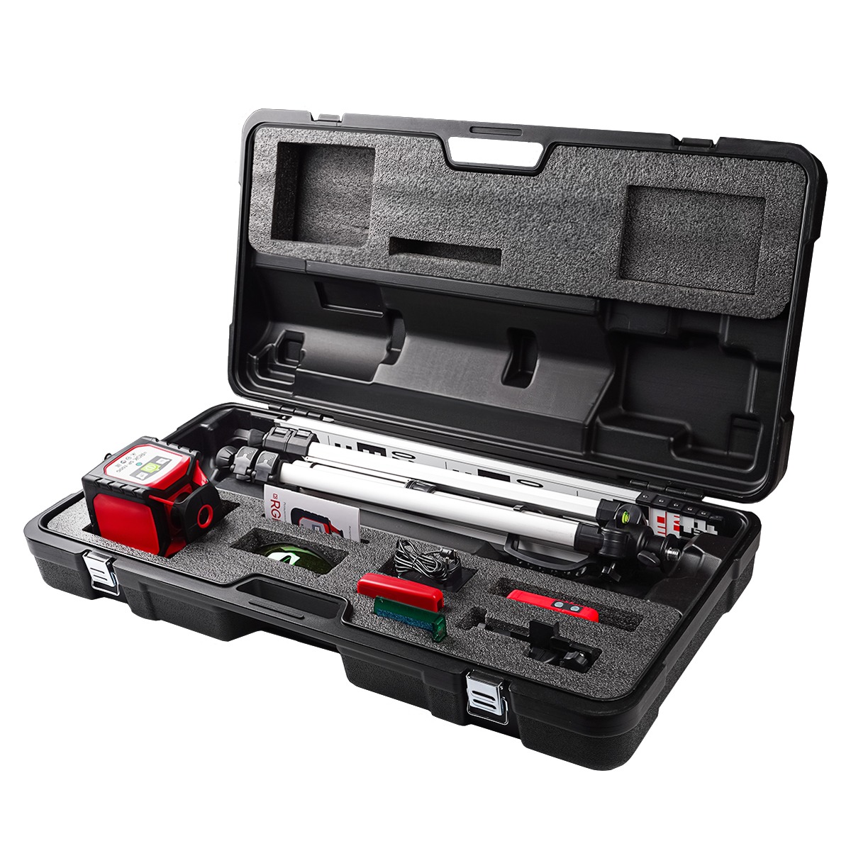 Комплект ротационного нивелира с элевационным штативом RGK SP-100G COMBO с калибровкой — изображение 2