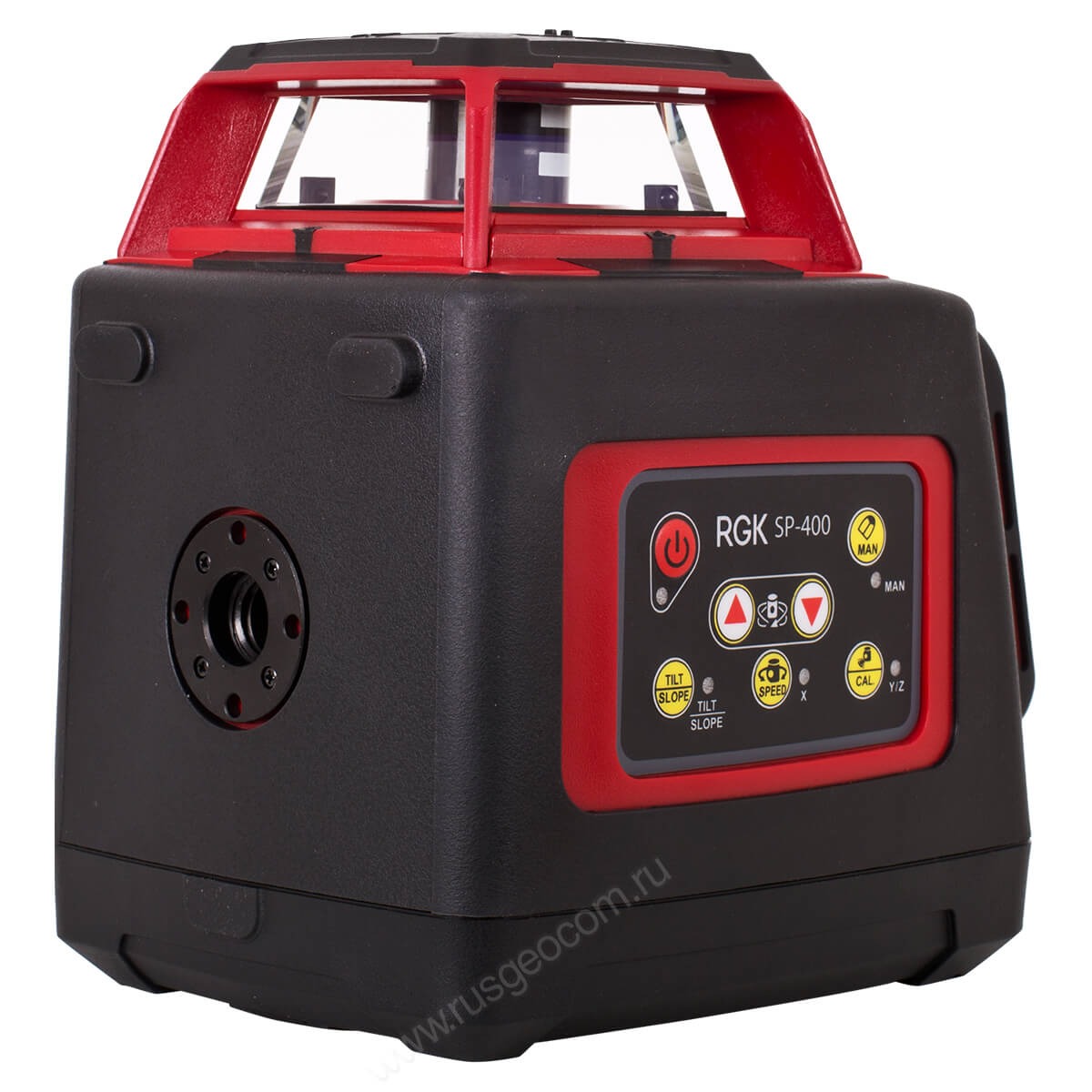 Комплект: ротационный нивелир RGK SP-400 с калибровкой + миллиметровый приёмник излучения RGK LD-88 — изображение 2
