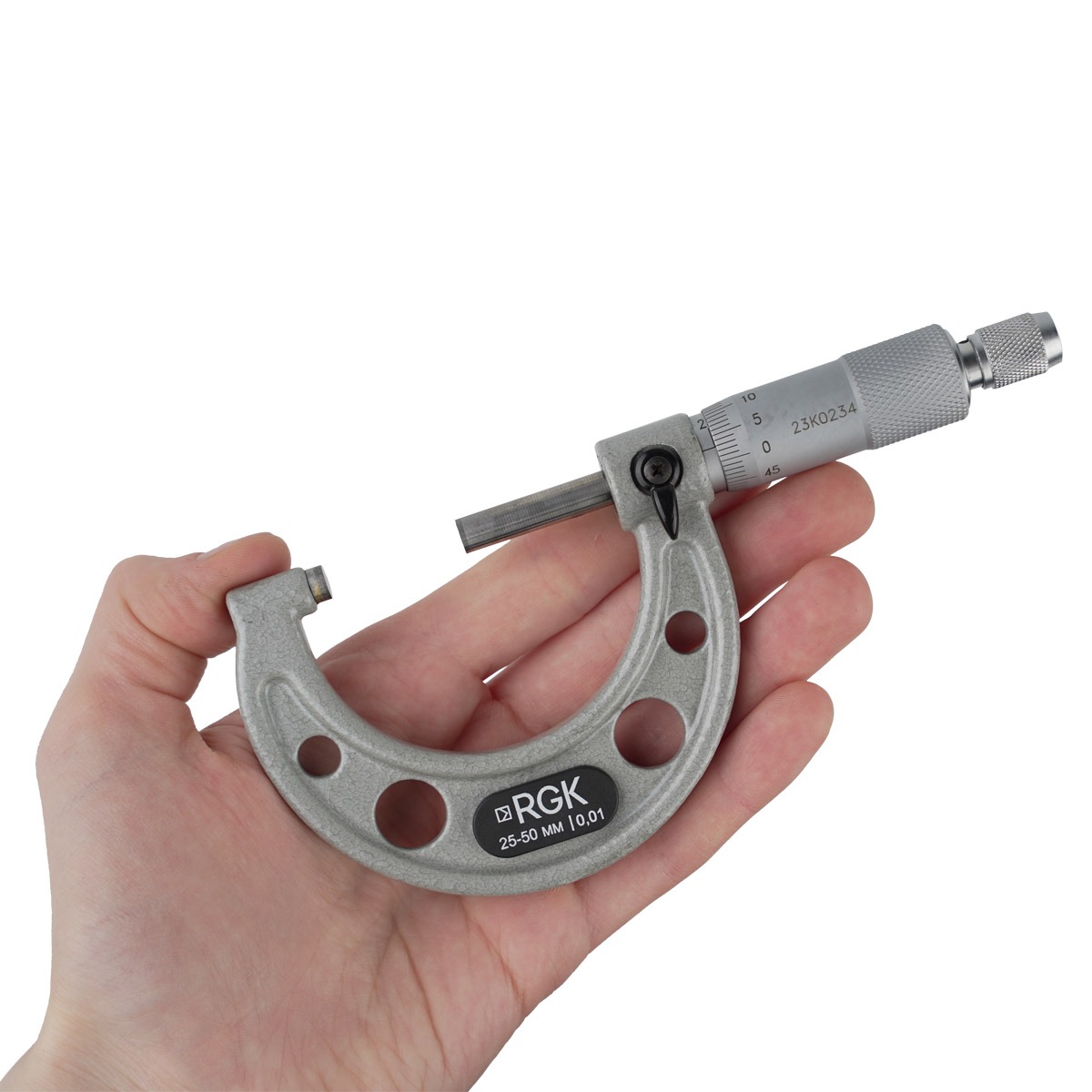 Микрометр RGK MPM-50 с калибровкой — изображение 3