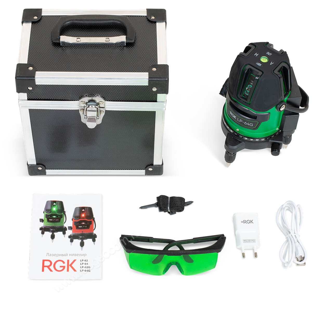 Лазерный уровень RGK LP-64G с калибровкой — изображение 6
