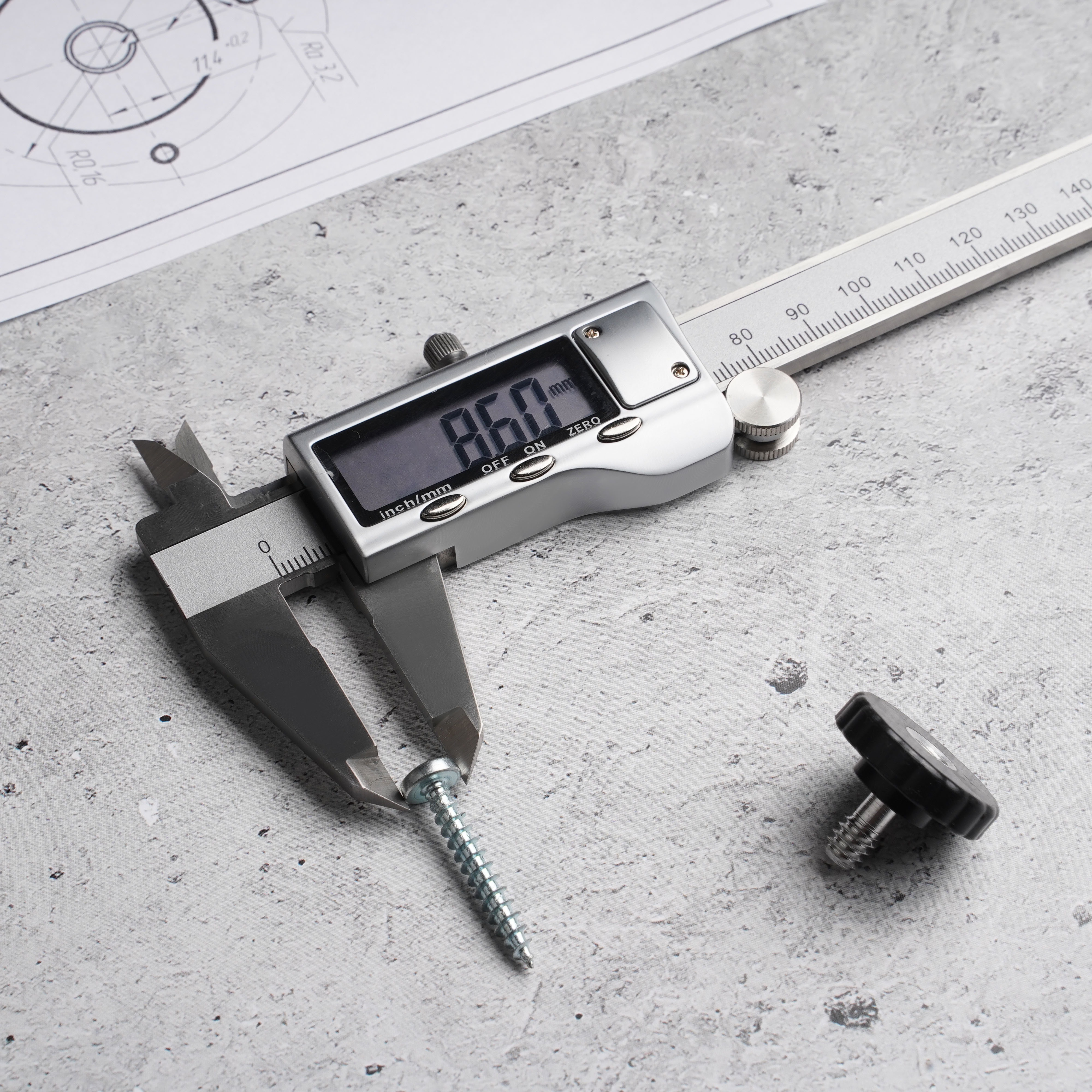 Электронный штангенциркуль AMO SLE-150 с калибровкой — изображение 4