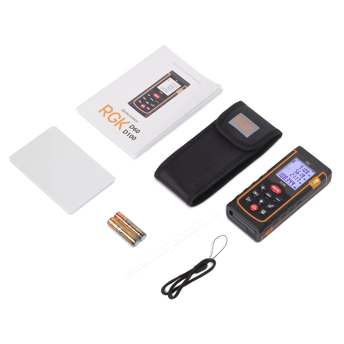 Лазерный дальномер RGK D100 (с поверкой) — изображение 8