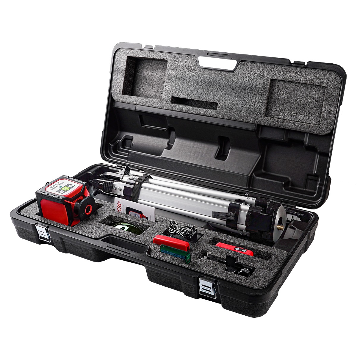 Комплект ротационного нивелира с раздвижным штативом RGK SP-100G COMBO с калибровкой — изображение 2