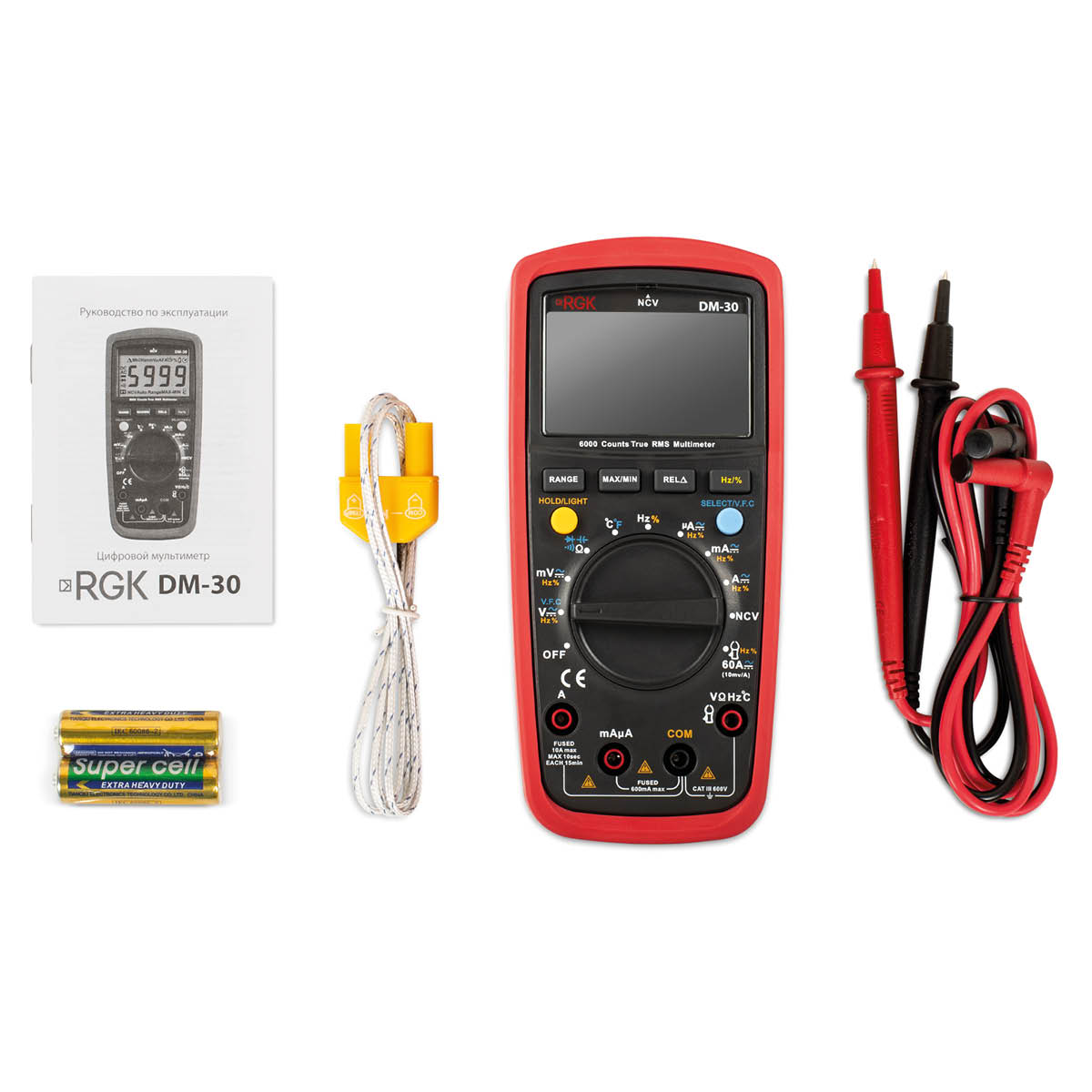 Мультиметр RGK DM-30 с поверкой — изображение 2