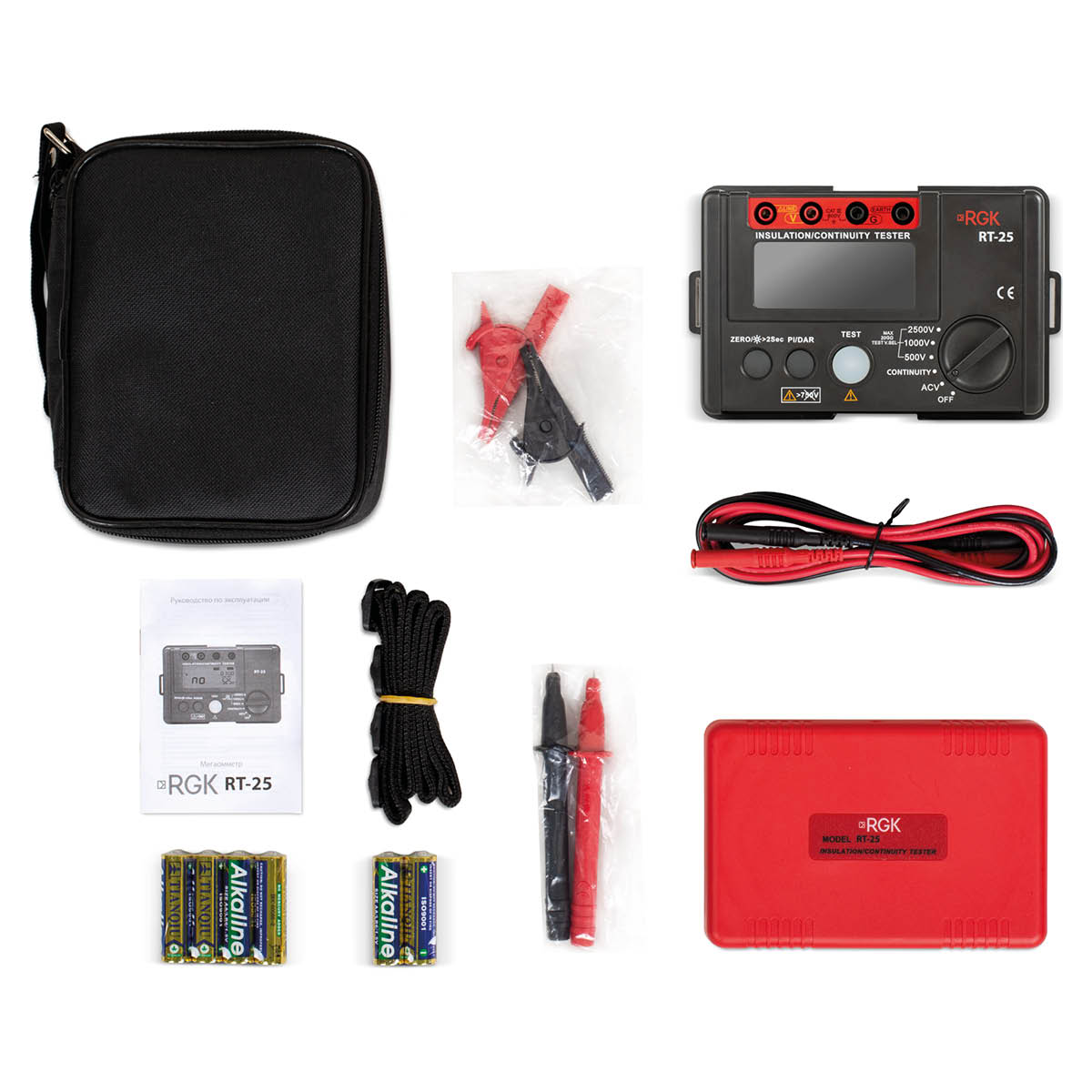 Цифровой мегаомметр RGK RT-25 с поверкой — изображение 2