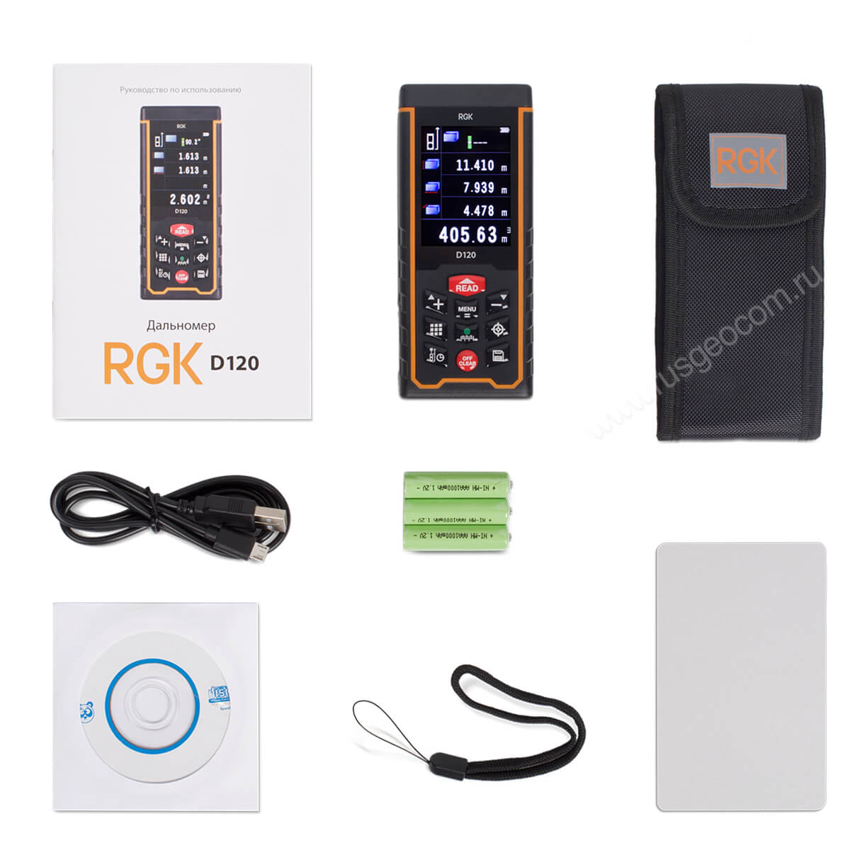 Лазерный дальномер с видоискателем RGK D120 (с поверкой) — изображение 7