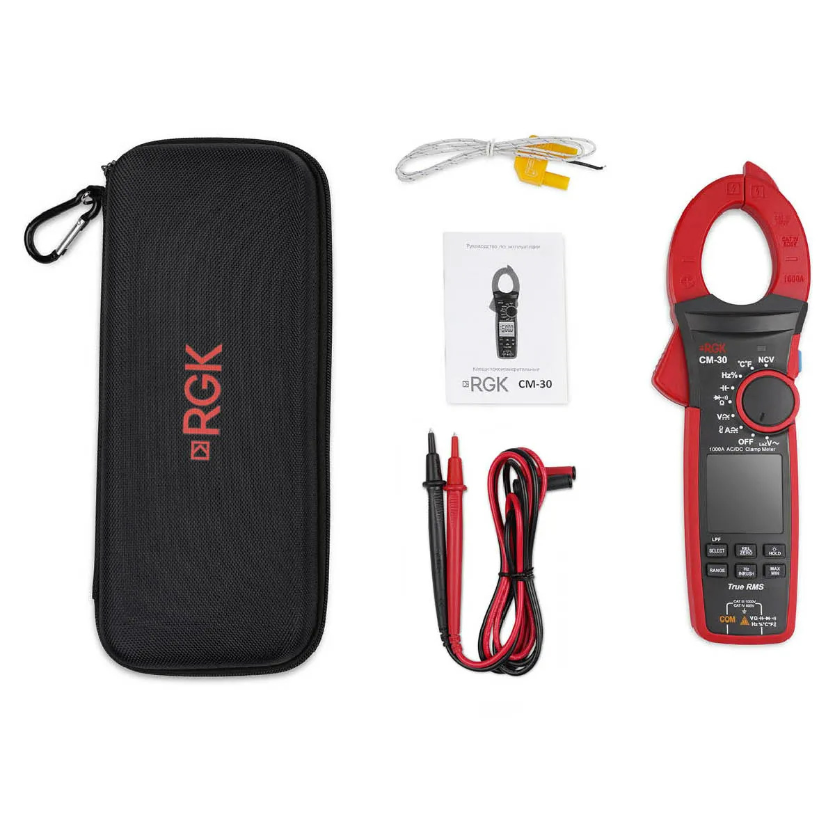 Токоизмерительные клещи RGK CM-30 с поверкой — изображение 2