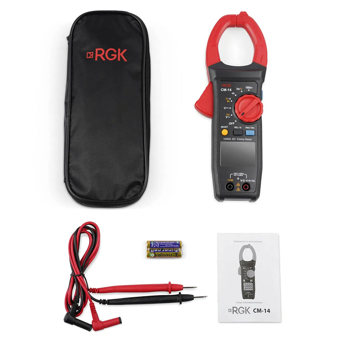 Токоизмерительные клещи RGK CM-14 с поверкой — изображение 4