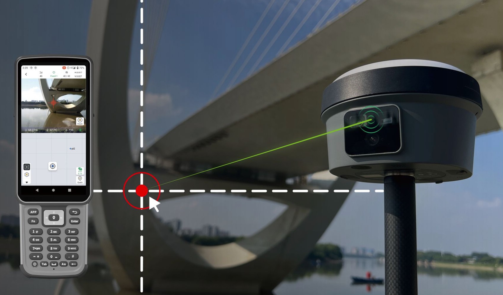 GNSS приемник NAVMOPO V10Li (IMU, 2 камеры, VR 3D, лазер)